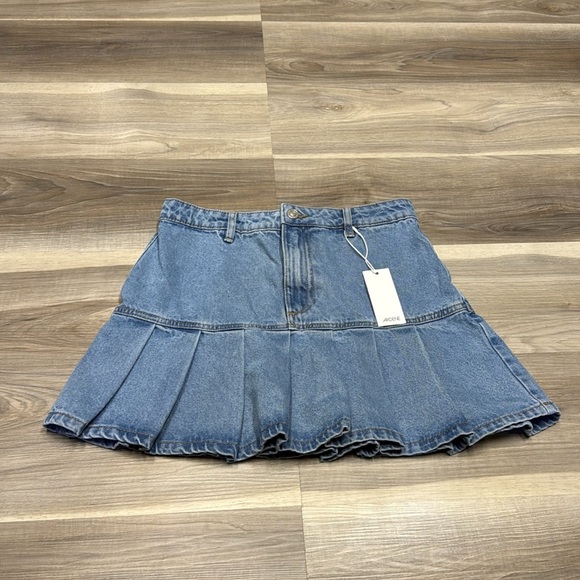 🏴 Ardenes Denim Blue Skirt size 5 NWT - Picture 2 of 7